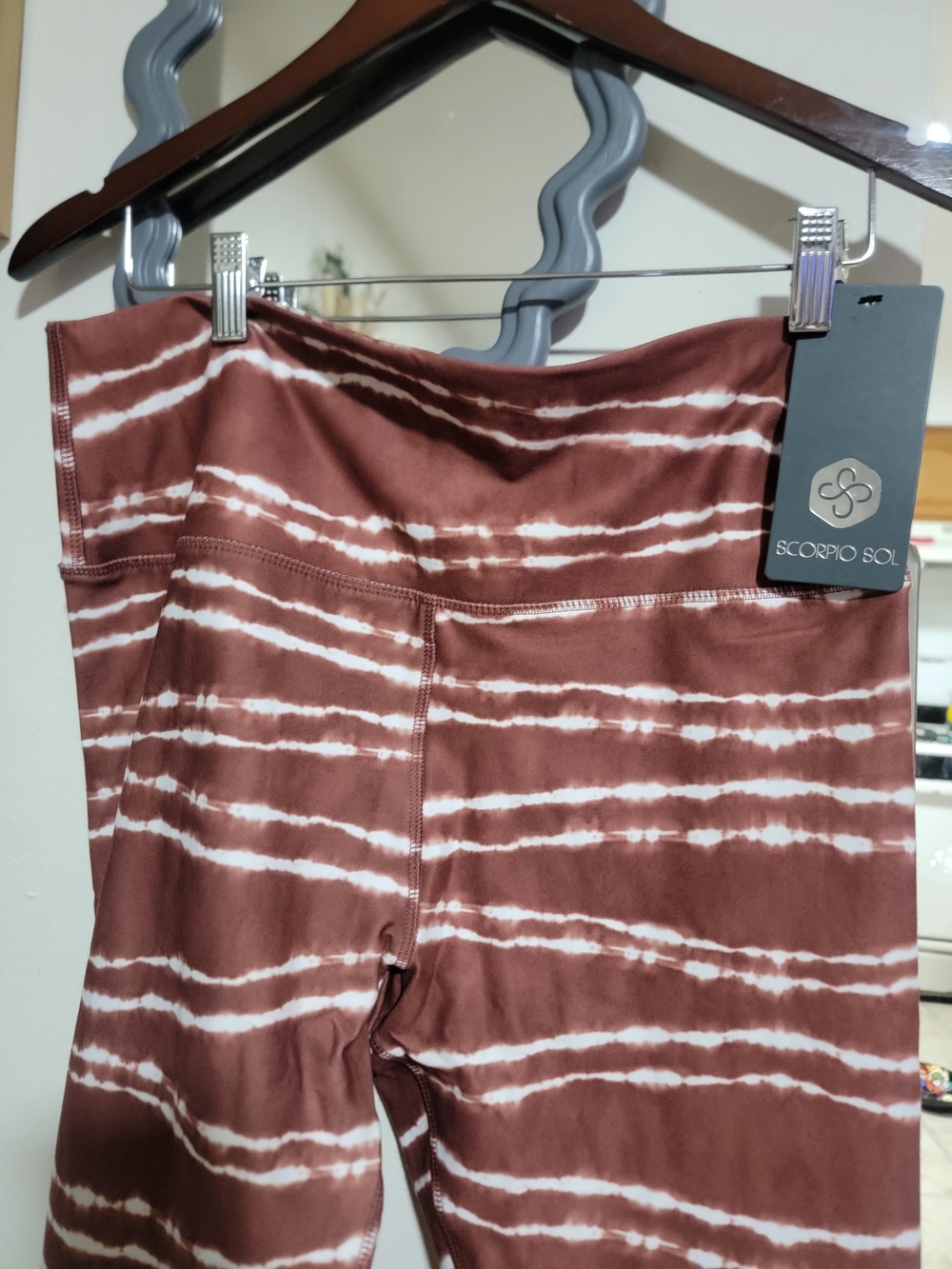 Scorpio Sol  Brown Tie-Dye Leggings Size Xl